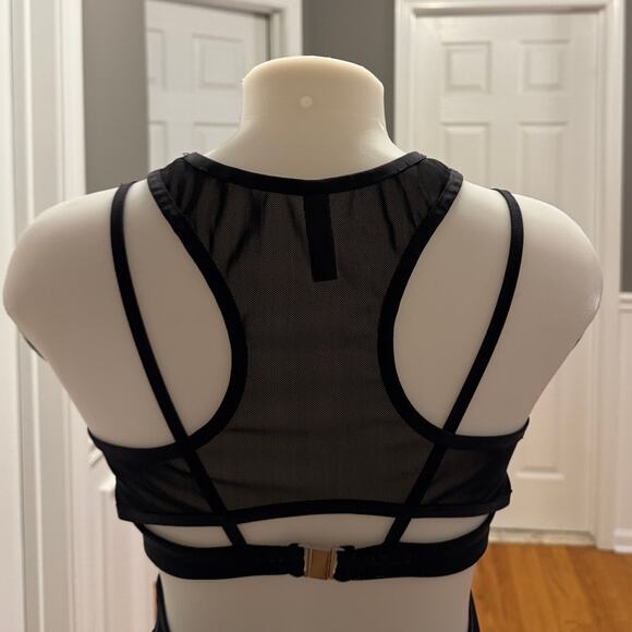 Bec & Bridge Kathy Sexy Mesh Cut Out Black Midi Body Dress Size 4 Semi Sheer - Picture 11 of 16